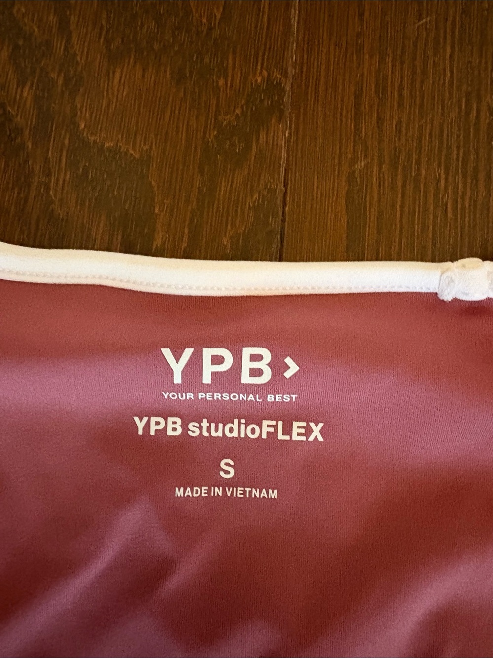 YPB studioFLEX Women's Maroon Crop Top - Small